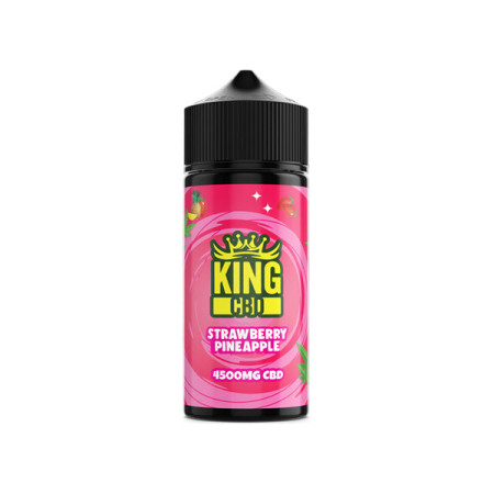 King CBD 4500mg CBD E-liquid 120ml (BUY 1 GET 1 FREE) - Flavour: Strawberry Pineapple