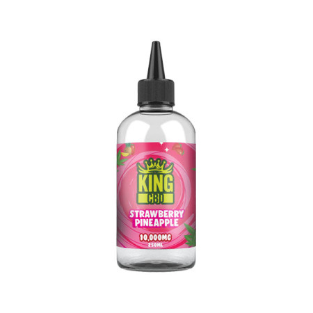 King CBD 10,000mg CBD E-liquid 250ml (BUY 1 GET 1 FREE) - Flavour: Strawberry Pineapple