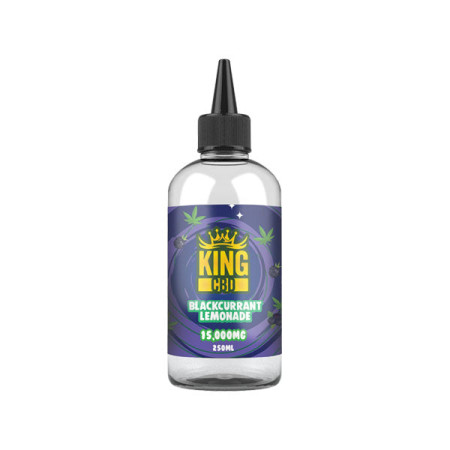 King CBD 15,000mg CBD E-liquid 250ml (BUY 1 GET 1 FREE) - Flavour: Blackcurrant Lemonade