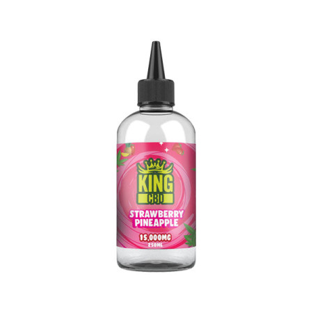 King CBD 15,000mg CBD E-liquid 250ml (BUY 1 GET 1 FREE) - Flavour: Strawberry Pineapple