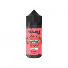 Realest CBD 3000mg Broad Spectrum CBD E-Liquid 100ml (BUY 1 GET 1 FREE) - Flavour: Toffee Apple Grape