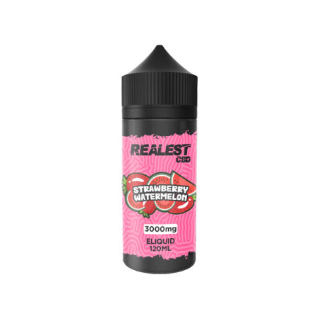 Realest CBD 3000mg Broad Spectrum CBD E-Liquid 100ml (BUY 1 GET 1 FREE) - Flavour: Strawberry Watermelon