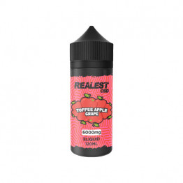 Realest CBD 6000mg Broad Spectrum CBD E-Liquid 100ml (BUY 1 GET 1 FREE) - Flavour: Toffee Apple Grape