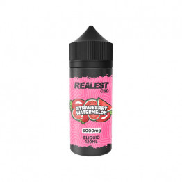 Realest CBD 6000mg Broad Spectrum CBD E-Liquid 100ml (BUY 1 GET 1 FREE) - Flavour: Strawberry Watermelon