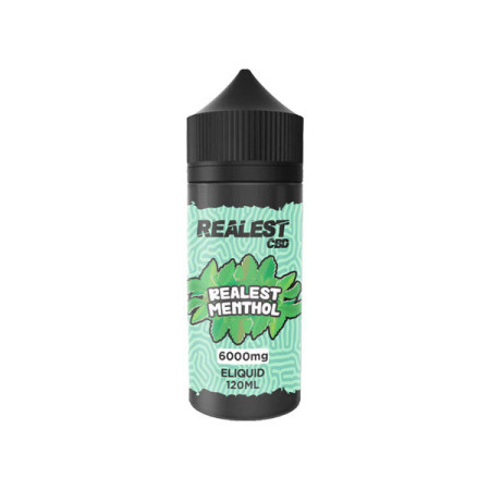 Realest CBD 6000mg Broad Spectrum CBD E-Liquid 100ml (BUY 1 GET 1 FREE) - Flavour: Realest Menthol