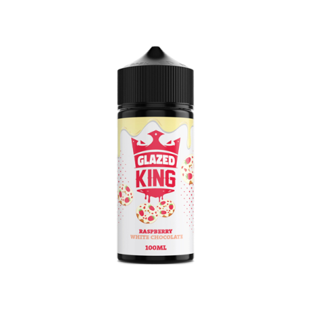 Glazed King 100ml Shortfill 0mg (70VG/30PG) - Flavour: Raspberry White Chocolate