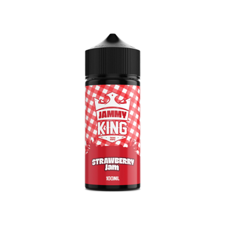 Jammy King 100ml Shortfill 0mg (70VG/30PG) - Flavour: Strawberry Jam