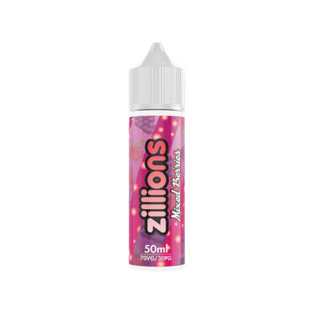 Zillions 50ml Shortfill 0mg (70VG/30PG) - Flavour: Mixed Berries & Quantity: x1