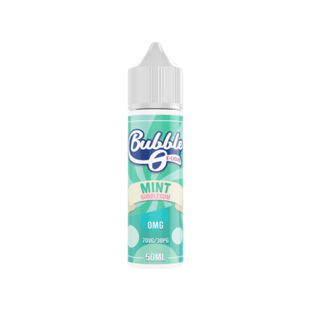 Bubble O 50ml Shortfill 0mg (70VG/30PG) - Flavour: Mint Bubblegum & Quantity: x10