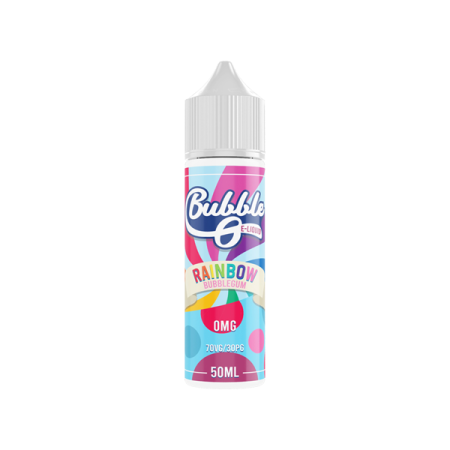 Bubble O 50ml Shortfill 0mg (70VG/30PG) - Flavour: Rainbow Bubblegum & Quantity: x1