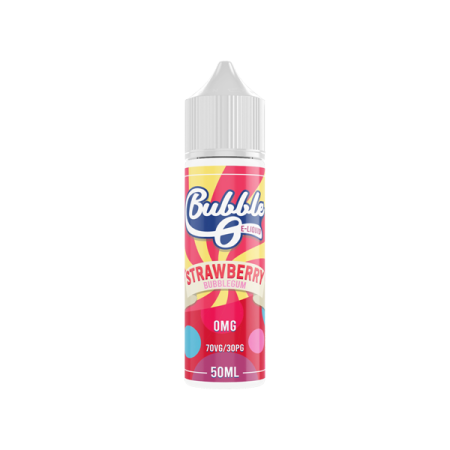 Bubble O 50ml Shortfill 0mg (70VG/30PG) - Flavour: Strawberry Bubblegum & Quantity: x1