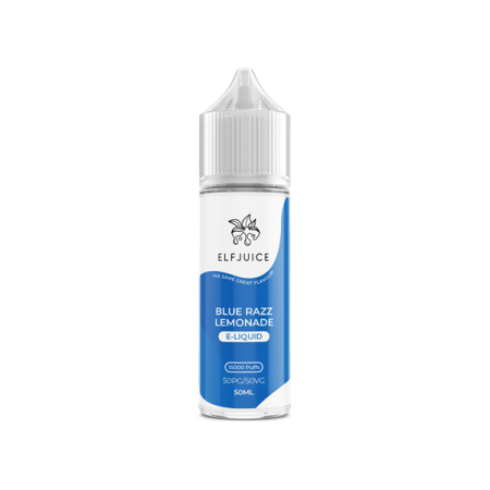 Elf Juice 50ml Shortfill 0mg (50VG/50PG) - Flavour: Blue Razz