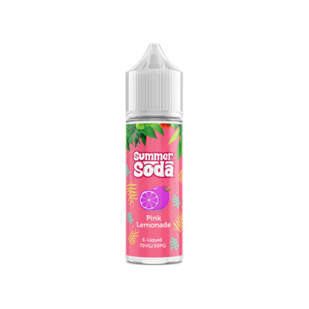 Summer Soda 50ml Shortfill 0mg (70VG/30PG) - Flavour: Pink Lemonade & Quantity: x1