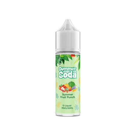 Summer Soda 50ml Shortfill 0mg (70VG/30PG) - Flavour: Summer Fruit Punch & Quantity: x10