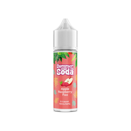 Summer Soda 50ml Shortfill 0mg (70VG/30PG) - Flavour: Apple Raspberry Fizz & Quantity: x10