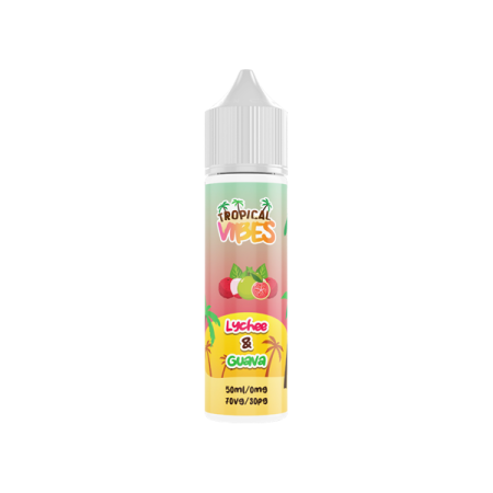 Tropical Vibes 50ml Shortfill 0mg (70VG/30PG) - Flavour: Lychee & Guava