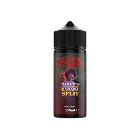 Stranger Juice 100ml Shortfill 0mg (70VG/30PG) - Flavour: Nancys Sweet Coffee Banana Split