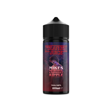 Stranger Juice 100ml Shortfill 0mg (70VG/30PG) - Flavour: Mikes Menthol Raspberry Ripple