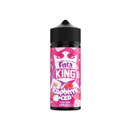 FNTA King Iced 100ml Shortfill 0mg (70VG/30PG) - Size: Raspberry