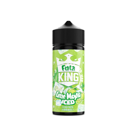 FNTA King Iced 100ml Shortfill 0mg (70VG/30PG) - Size: Lime Mojito