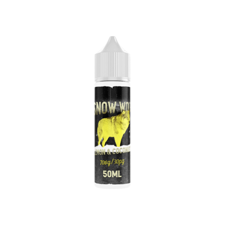 Snow Wolf 50ml Shortfill 0mg (70VG/30PG) - Flavour: Lemon & Coconut