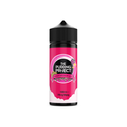 0mg Pudding Project E-liquid Shortfill 100ml (70VG/30PG) - Flavour: Raspberry White Chocolate Waffle