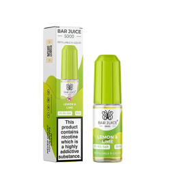 10mg Bar Juice 5000 Nic Salts 10ml (40VG/60PG) - Flavour: Lemon Lime