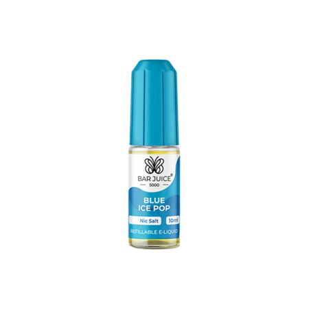 10mg Bar Juice 5000 Nic Salts 10ml (40VG/60PG) - Flavour: Blue Ice Pop