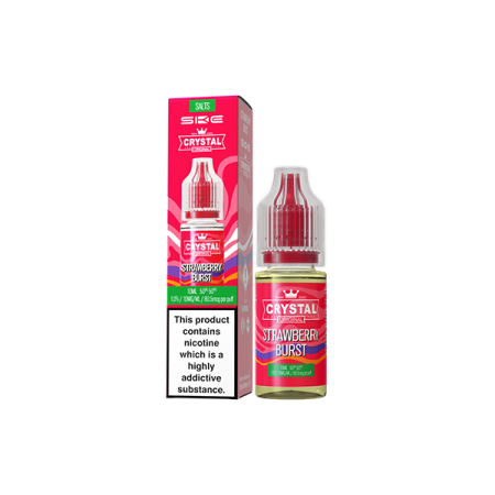 10mg SKE Crystal Original 10ml Nic Salts (50VG/50PG) - Flavour: Strawberry Burst