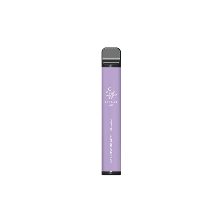 20mg ELF Bar Disposable Vape Pod 600 Puffs - Flavour: Mellow Grape