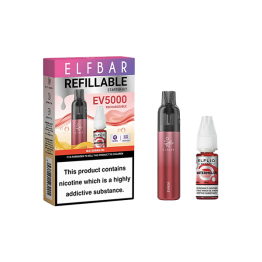 20mg Elf Bar EV5000 Disposable Pod Kit + Elfliq Salt - Flavour: Watermelon