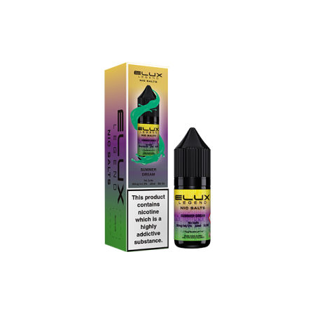 20mg Elux Legend 10ml Nic Salts (50VG/50PG) - Flavour: Summer Dream