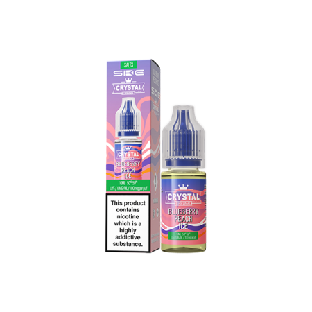 20mg SKE Crystal Original 10ml Nic Salts (50VG/50PG) - Flavour: Blueberry Peach