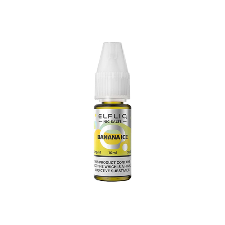 5mg ELFLIQ By Elf Bar 10ml Nic Salt (50VG/50PG) - Flavour: Banana ice