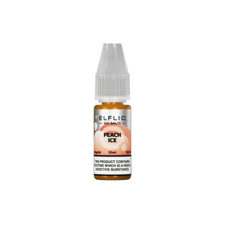 5mg ELFLIQ By Elf Bar 10ml Nic Salt (50VG/50PG) - Flavour: Peach Ice