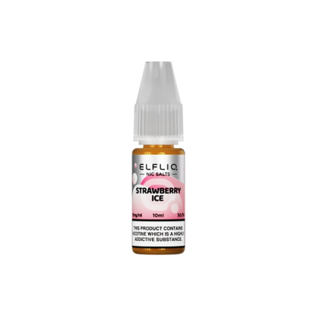 5mg ELFLIQ By Elf Bar 10ml Nic Salt (50VG/50PG) - Flavour: Strawberry Ice Cream(strawberry Snoow)