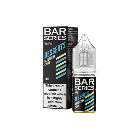 5mg Bar Series Desserts 10ml Nic Salts (50VG/50PG) - Flavour: Blueberry Swirl