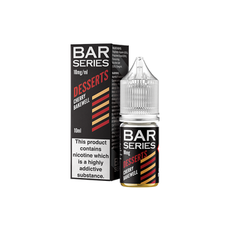 10mg Bar Series Desserts 10ml Nic Salts (50VG/50PG) - Flavour: Cherry Bakewell