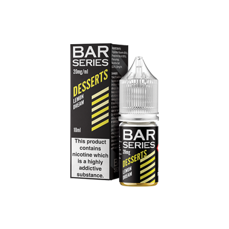 20mg Bar Series Desserts 10ml Nic Salts (50VG/50PG) - Flavour: Lemon Dream