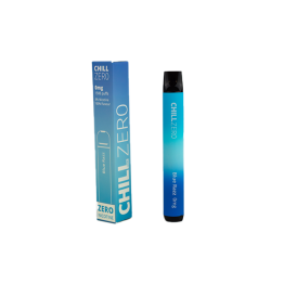 0mg Chill Zero Disposable Vape 1500 Puffs - Flavour: Blue Razz