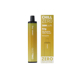 0mg Chill Zero Disposable Vape 3000 Puffs - Flavour: Lemon