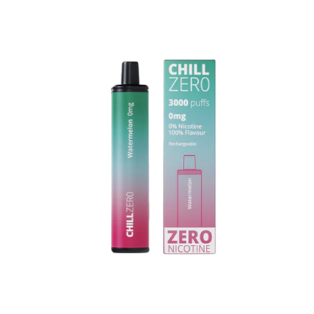 0mg Chill Zero Disposable Vape 3000 Puffs - Flavour: Watermelon