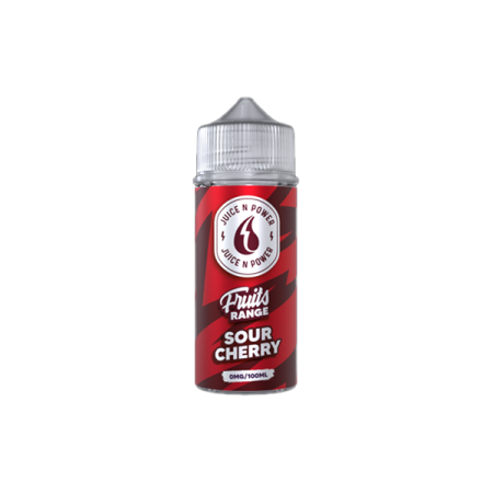 0mg Juice N Power Shortfills 100ml (70VG/30PG) - Flavour: Sour Cherry