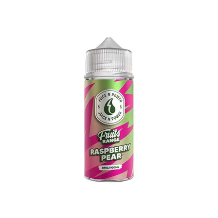 0mg Juice N Power Shortfills 100ml (70VG/30PG) - Flavour: Raspberry Pear