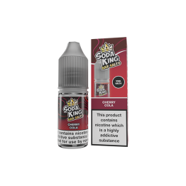 10mg Soda King Bar SALTS Nic Salts 10ml - (50VG/50PG) - Flavour: Cherry Cola