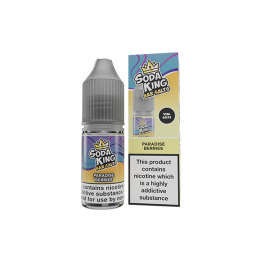 20mg Soda King Bar SALTS Nic Salts 10ml - (50VG/50PG) - Flavour: Paradise Berries