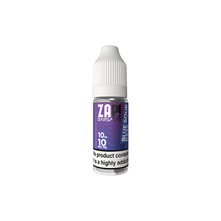 10mg ZAP! Bar Salts Nic Salt 10ml (50VG/50PG) - Flavour: Blue Sour Razz