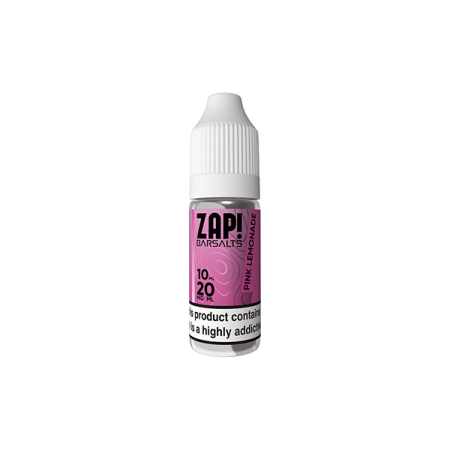 20mg ZAP! Bar Salts Nic Salt 10ml (50VG/50PG) - Flavour: Pink Lemonade