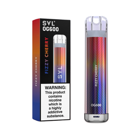 20mg SVL OG600 Disposable Vape 600 Puffs - Flavour: Fizzy Cherry