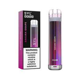 20mg SVL OG600 Disposable Vape 600 Puffs - Flavour: Sakura Grape